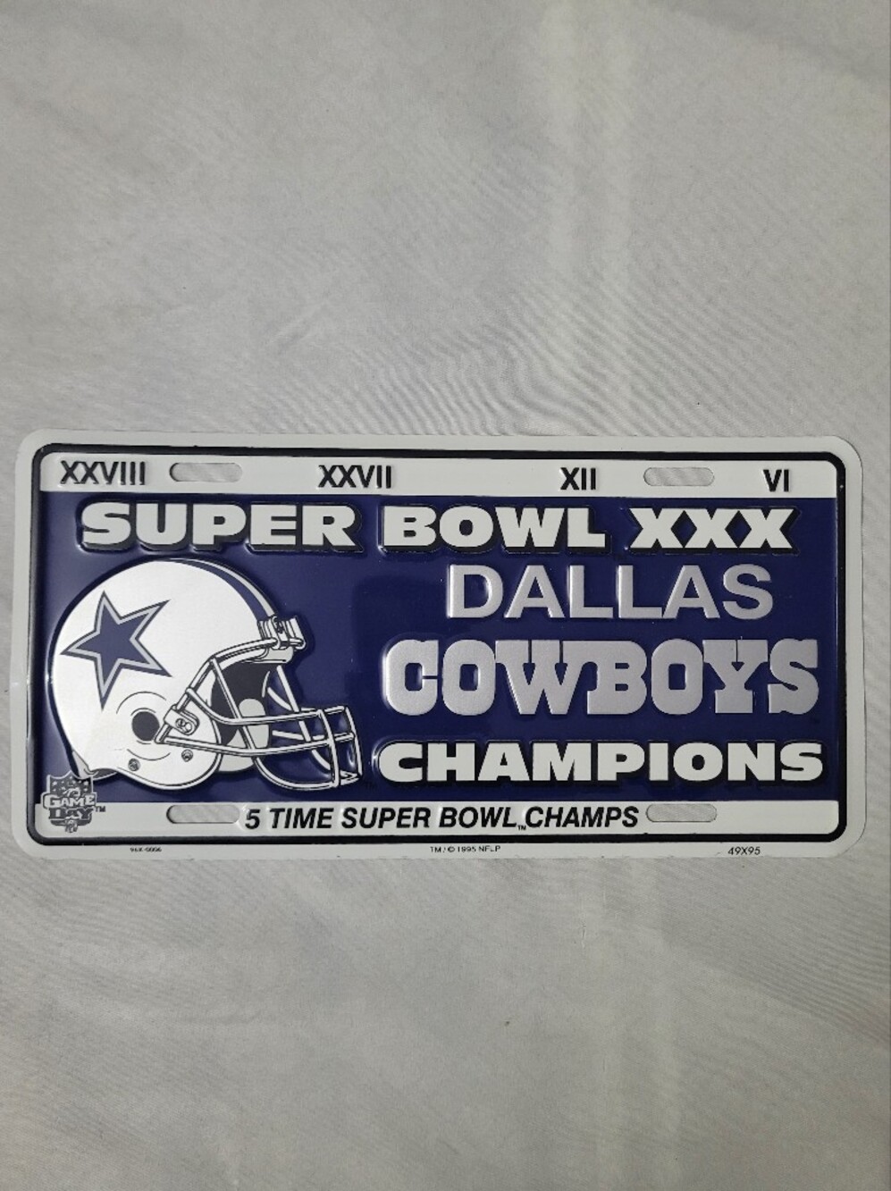 Dallas Cowboys Super Bowl Champions License Plate